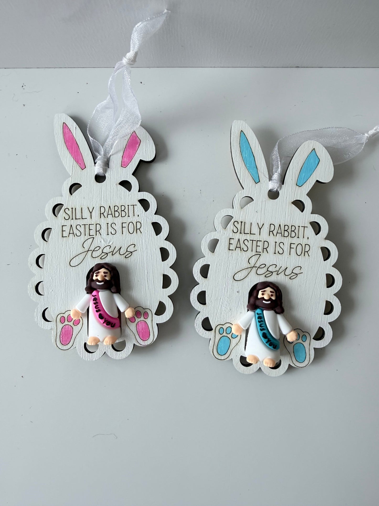 Silly Rabbit Easter Is For Jesus Ornament
