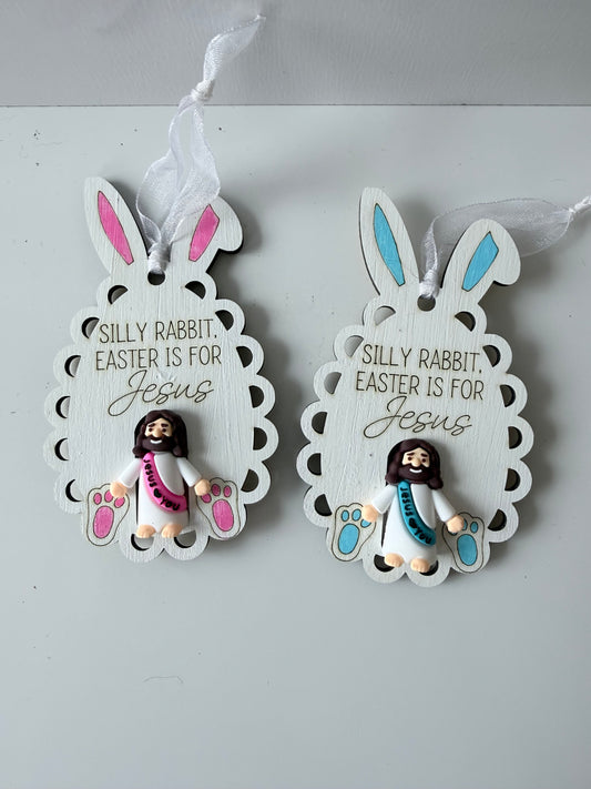 Silly Rabbit Easter Is For Jesus Ornament
