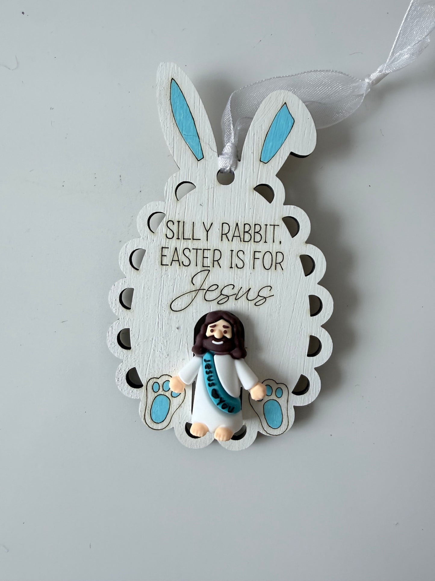Silly Rabbit Easter Is For Jesus Ornament