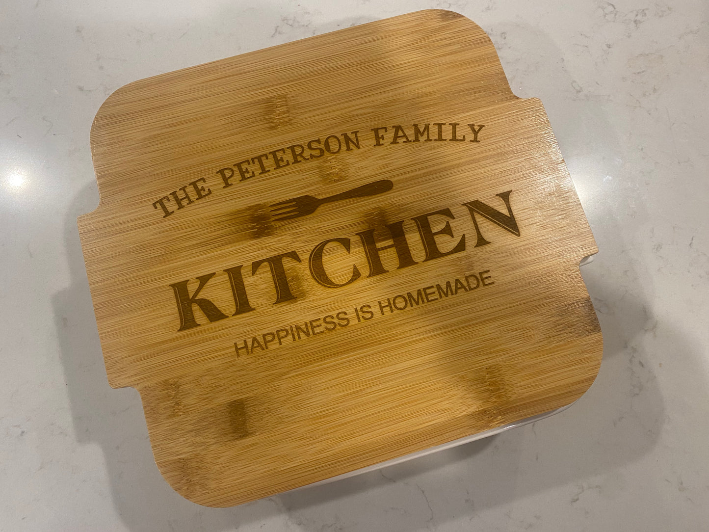 Personalized casserole dish