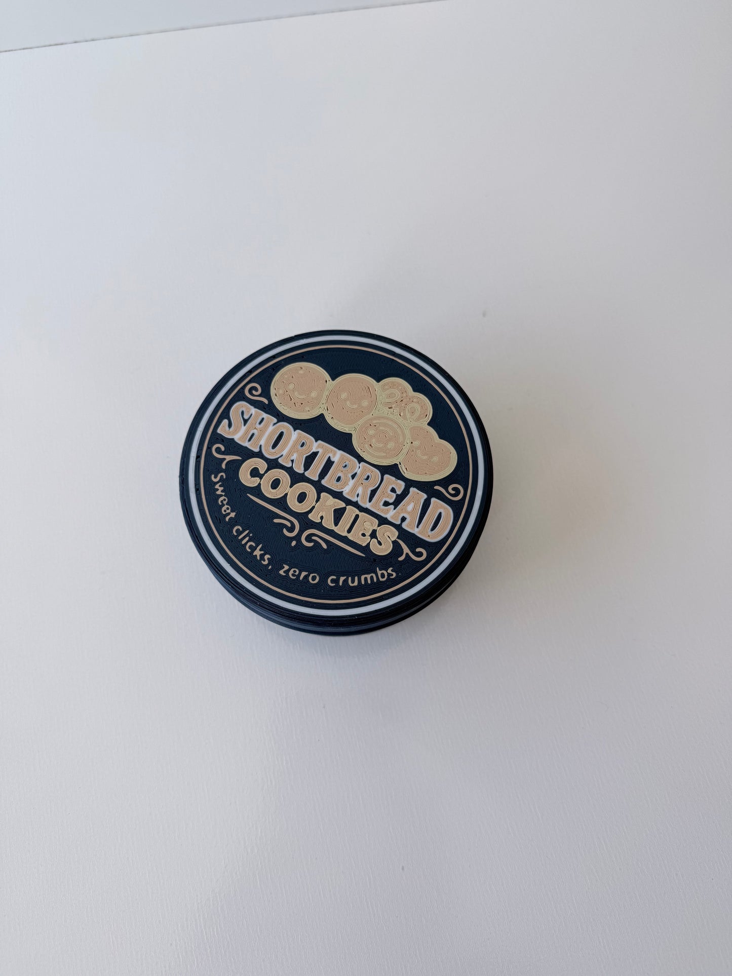 Mechanical Keyboard Cookie Clicker – Shortbread Tin Fidget Toy with Tactile Switches – Desk Sensory Clicker Gift- Mochi Makes