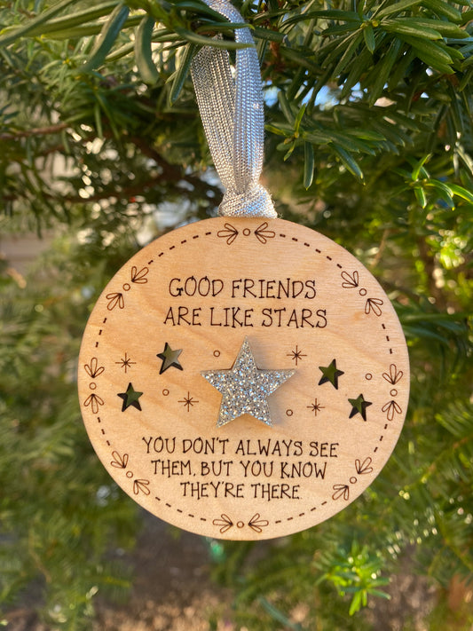 Good Friends are Like Stars Ornament