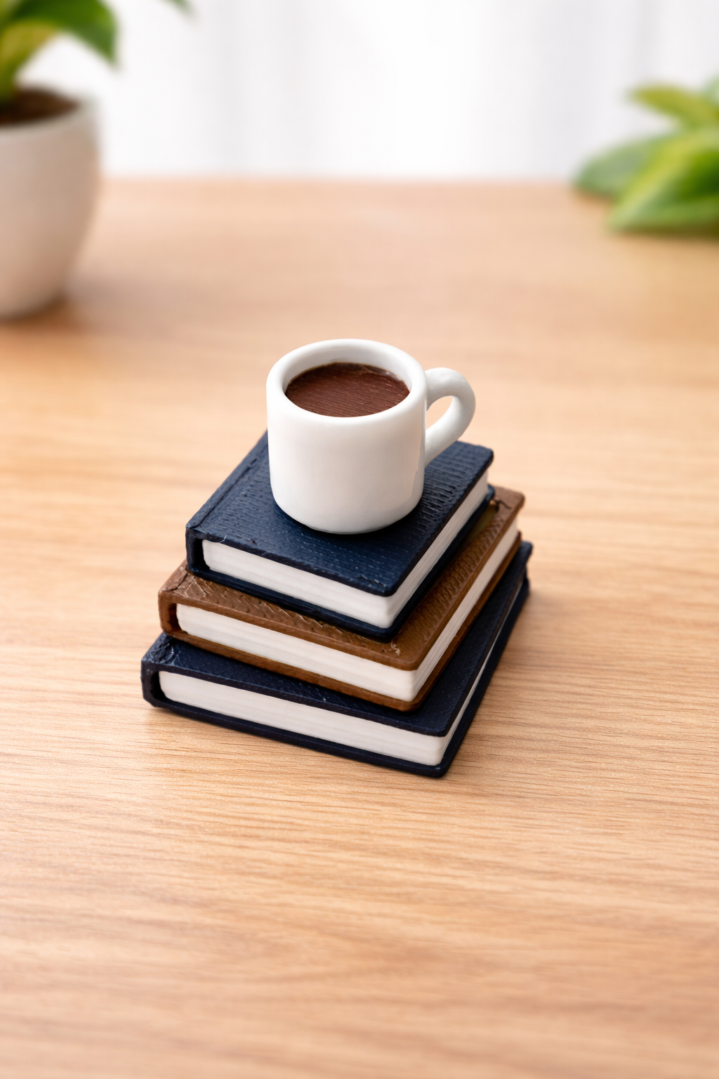 Mini Stack of Books  Clicker – Library Fidget Toy with Mechanical Keyboard Switch– Book Lover Desk Decor- Maries Buttons