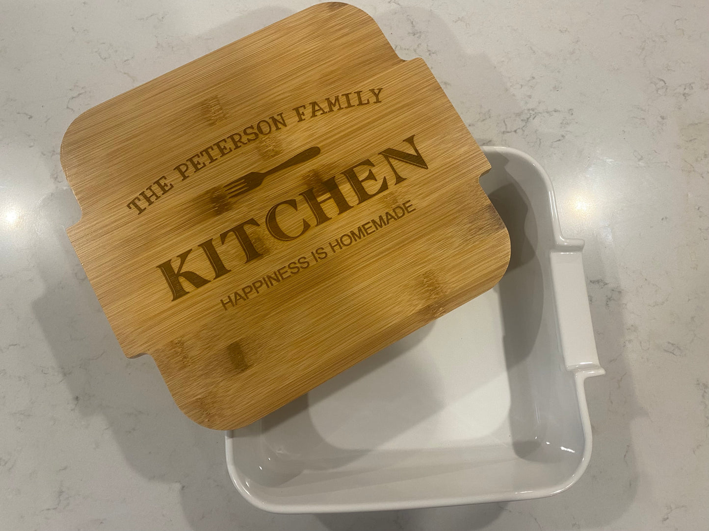 Personalized casserole dish