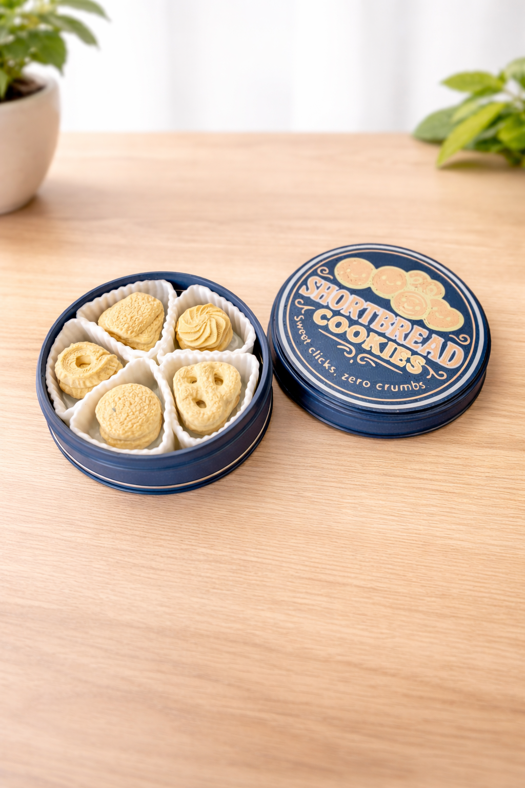 Mechanical Keyboard Cookie Clicker – Shortbread Tin Fidget Toy with Tactile Switches – Desk Sensory Clicker Gift- Mochi Makes