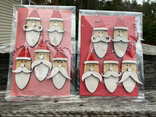 Santa Mustache Ornament Pack