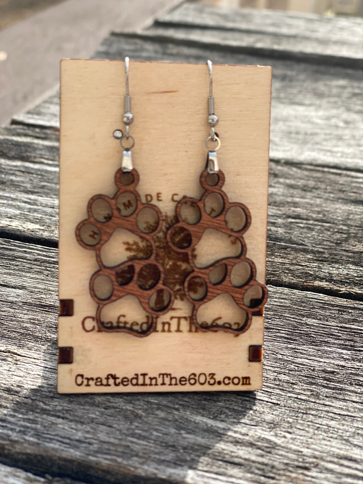 Dog Paw Earrings