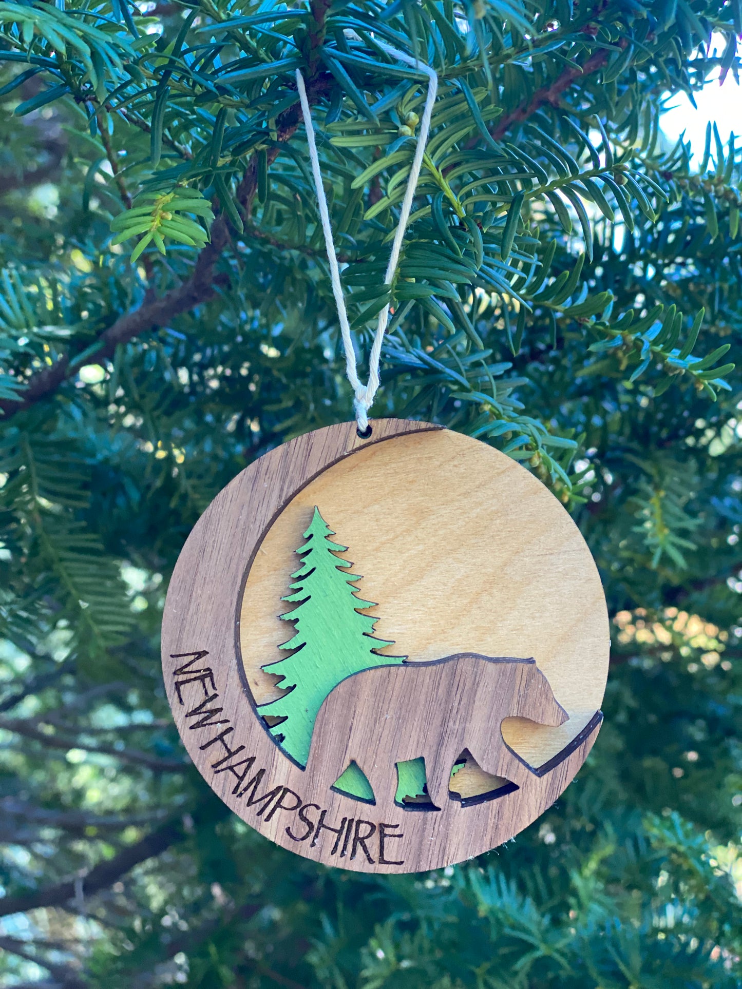 NH Bear Ornament