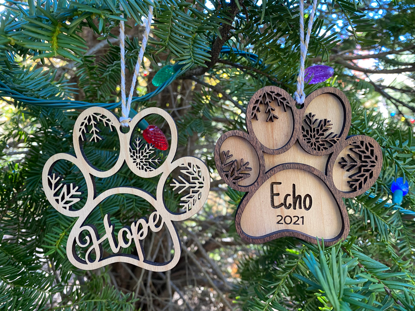 Dog Paw Ornament