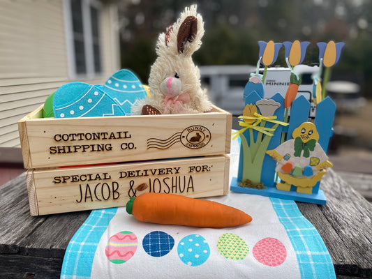 Personalized Easter Crate