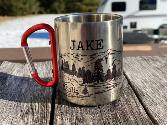 Adventure Awaits Carabiner Mug